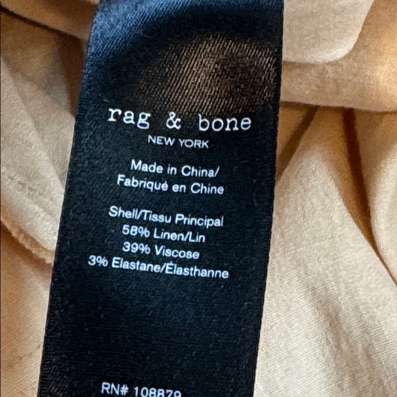 Rag & Bone Selma Midi Shirt Dress in Khaki Tan Size Large - Picture 16 of 16